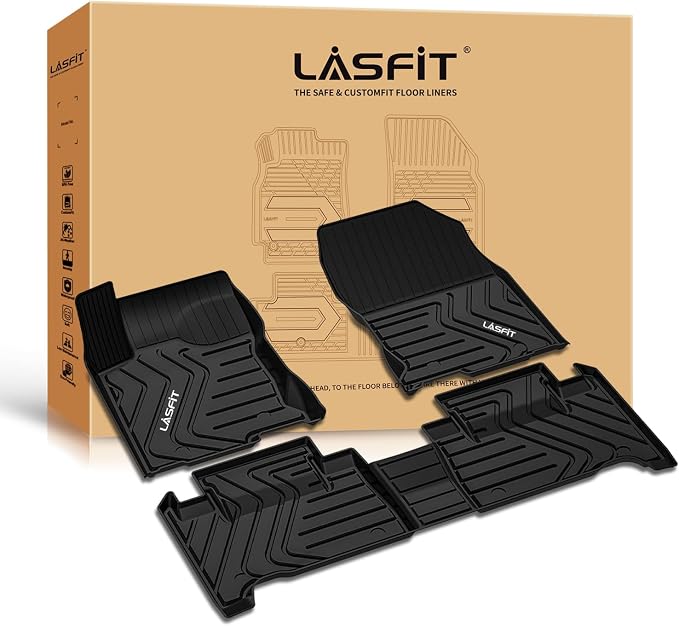 LASFIT Floor Mats Fit for Lexus NX NX200t NX300 NX300h 2021-2015 All Weather - Image 9