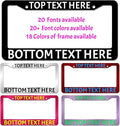 License Plate Frames for Cars, Make Your Own Text Custom License Plate Frame by ViViLove