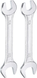 HARFINGTON 2pcs Double Open End Wrench 10mm x 15mm Metric 15 Degree Offset by HARFINGTON