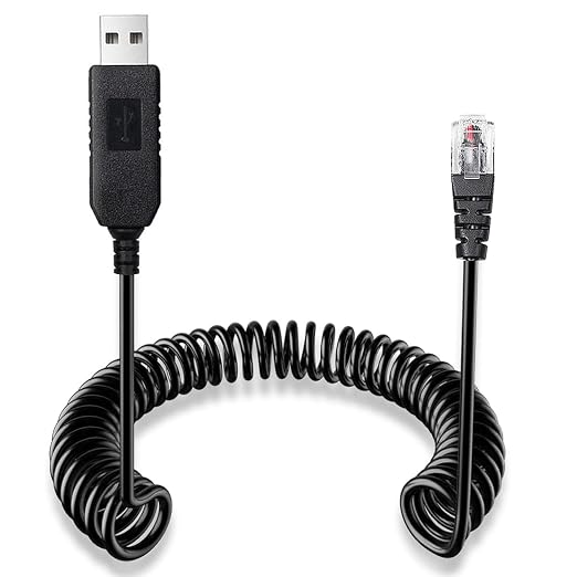 USB to RJ11 Plug Radar Detector Power Cable, USB 5V-12V Power Cable Compatible by Powercables