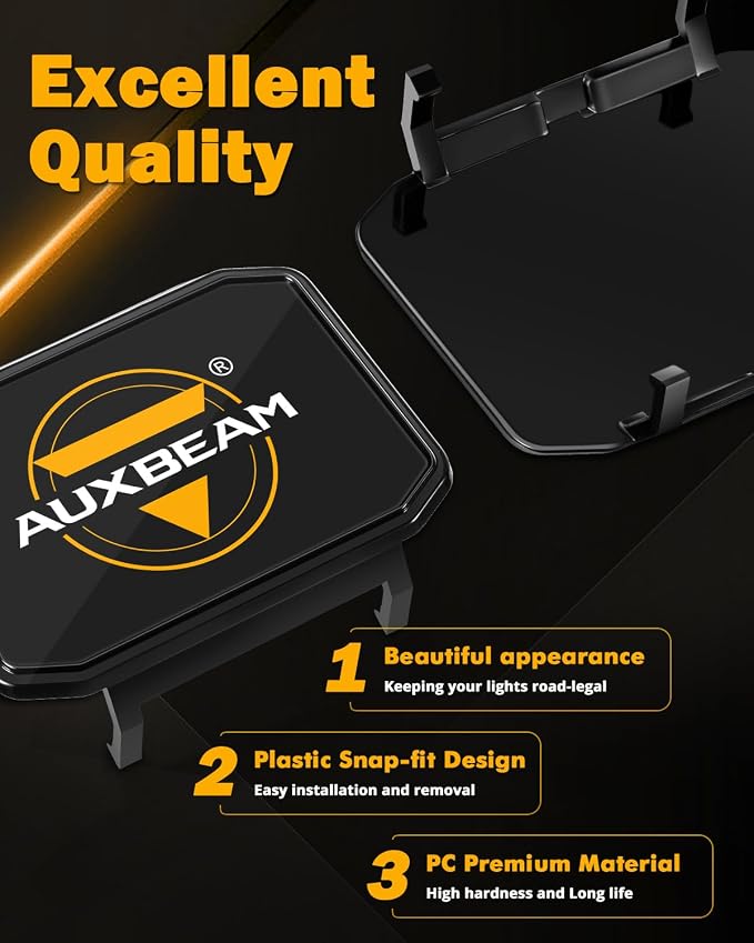 Auxbeam 4 Inch LED Pod Covers, Square Off Road Light Protective Covers - Image 5