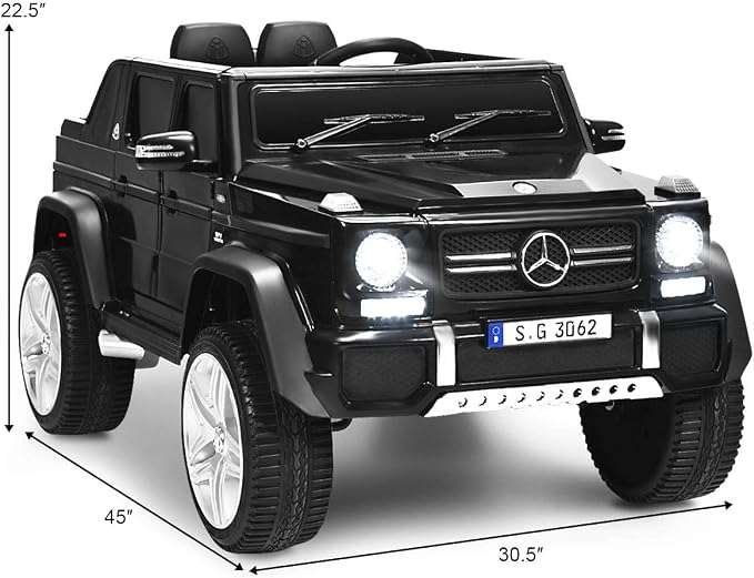 HONEY JOY Ride On Truck, Licensed Mercedes-Benz Maybach G650 Battery Powered - Image 8