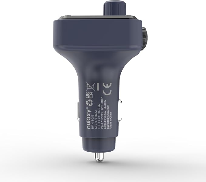 Nulaxy 54W Bluetooth 5.3 Car Adapter - Image 9
