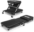 DNA MOTORING 36 Inches Folding 2 in 1 Rolling Z Creeper, Adjustable Roller by DNAMOTORING-Tools