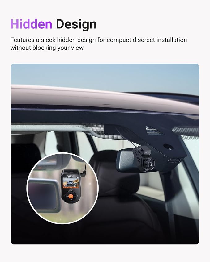 Vantrue S1 Pro 2.7K Front Mini Dash Cam, 2.5K@60FPS, STARVIS 2, Voice Control - Image 7