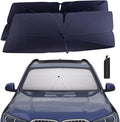 Windshield Sun Shade Umbrella: for BMW-X5-2019-2025-4-Layers Front Custom Car by HIMUMOY