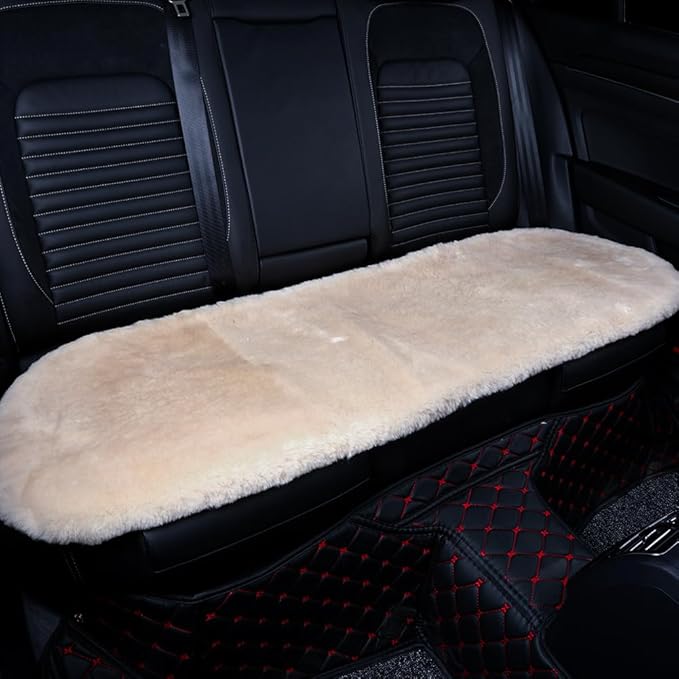 Fluffy Genuine Sheepskin Car Seat Cover by OGLAND