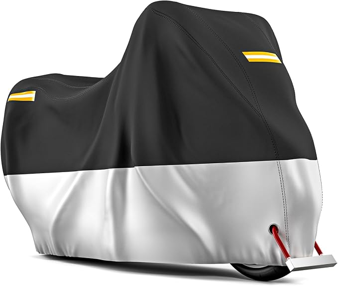 Motorcycle Cover All Season Waterproof Breathable Sun Outdoor Protection Three by DKMOTORK