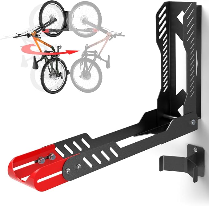 Swivel Bike Wall Mount, Space Saving Bike Rack Garage, No Heavy Lifting by ALIXUEQINAutomotiveProducts