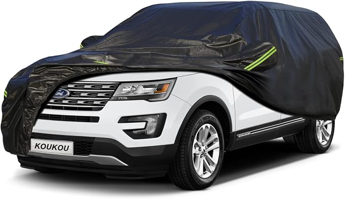 KouKou SUV Car Cover Waterproof All Weather, 7 Layers Outdoor Jeep Car Covers by focusonqualityservicehear