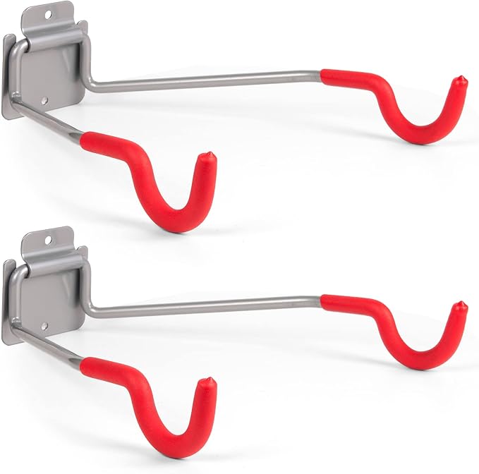 Bike Wall Mount Hangers，EVA Foam Padded Bicycle Hooks-Flip-Up Garage Bicycle - Image 8