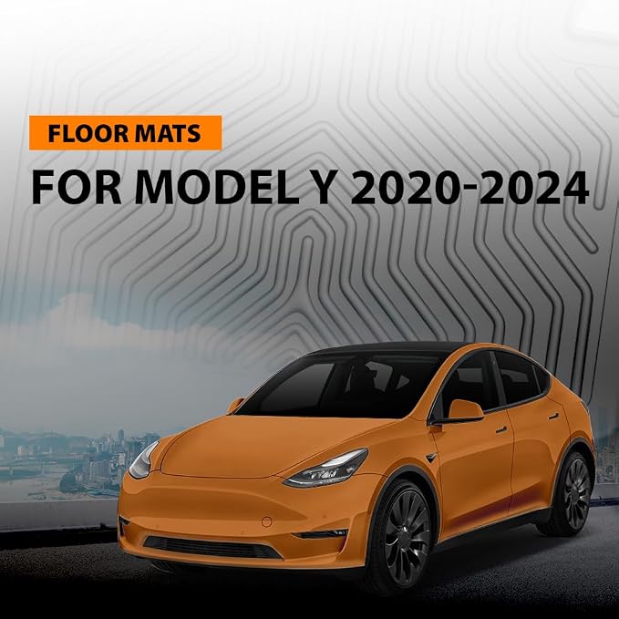 G-Plus Floor Mats for Tesla Model Y 2020 2021 2022 2023 2024 TPE Custom Fit All - Image 9
