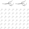 50Pcs 2"/5CM Pegboard Hooks Assortment Set, Metal Peg Board Hooks by Yauhar
