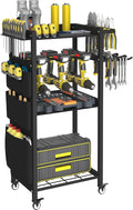 Artibear 4-Tier Rolling Power Tool Organizer Storage Cart, Garage Organization by Artibear