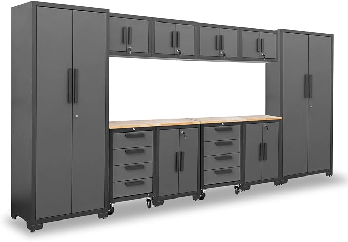 Torin 12 Piece Garage Storage Cabinet Set: Workshop Tool Organizer Chest by Torin