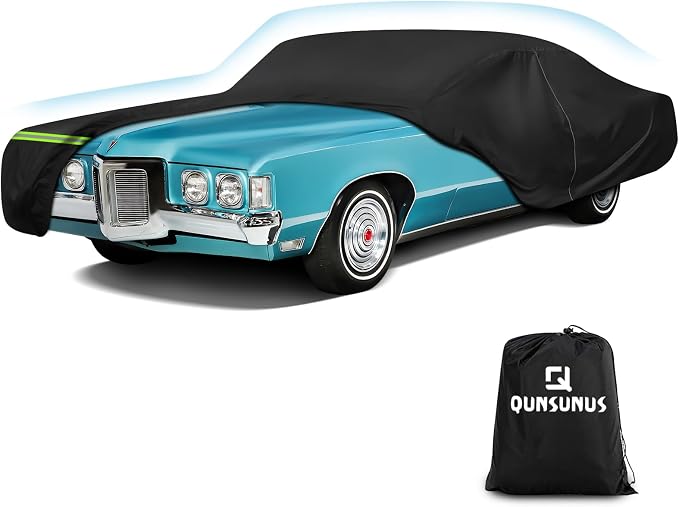 QUNSUNUS Waterproof Car Cover for Pontiac Grand Prix 1962-1977, Outdoor Car by QQUNSUNUS