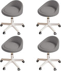 Rolling Stool Set of 4 Rolling Hydraulic Salon Stool by Walktory