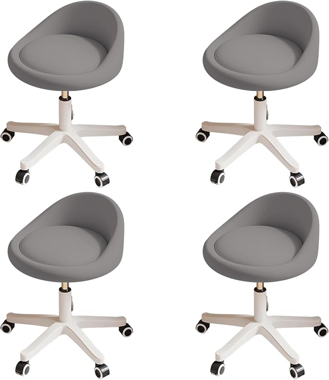 Rolling Stool Set of 4 Rolling Hydraulic Salon Stool by Walktory
