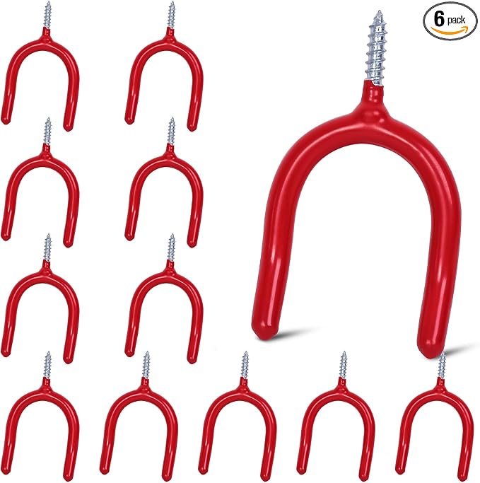 12 Pack Garage Storage System Steel U Hooks by Unknown