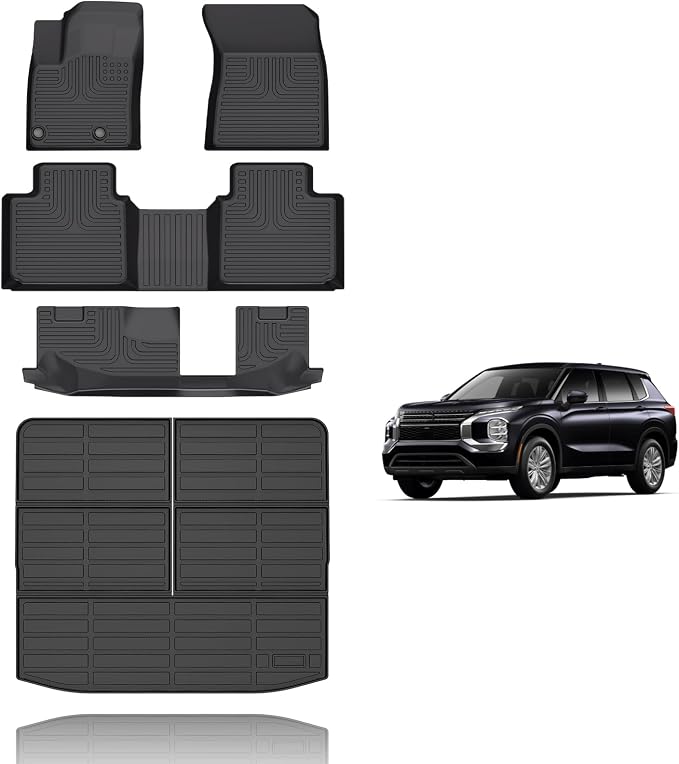 All Weather Floor Mats and Cargo Liner Set Fit by Wayhigh