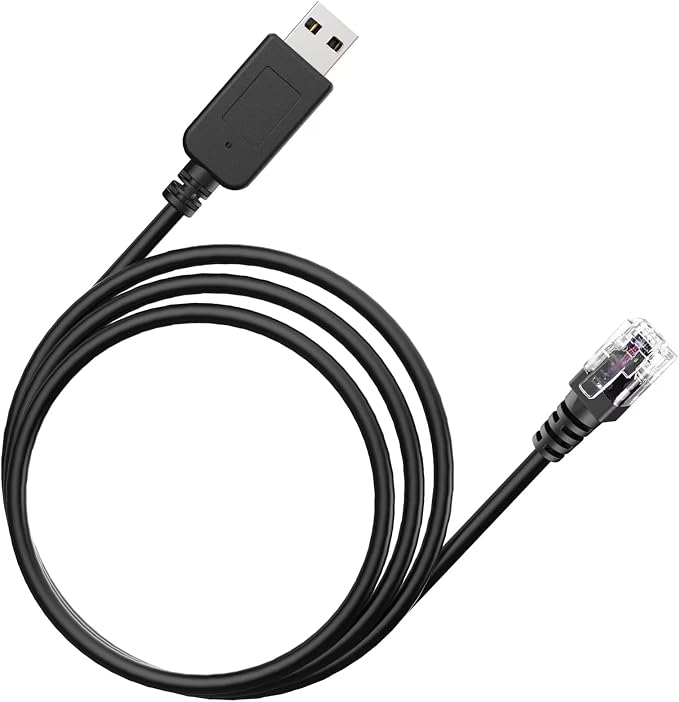Radar Detector Cord, USB to RJ11 Cable, RJ11 Plug Power Cable, by Plozoe