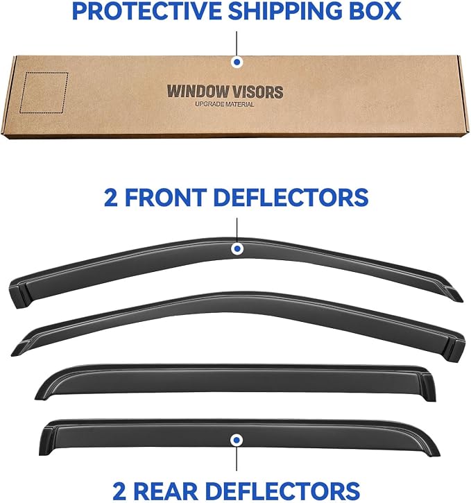 Window Visors Rain Guards Shield - Image 5