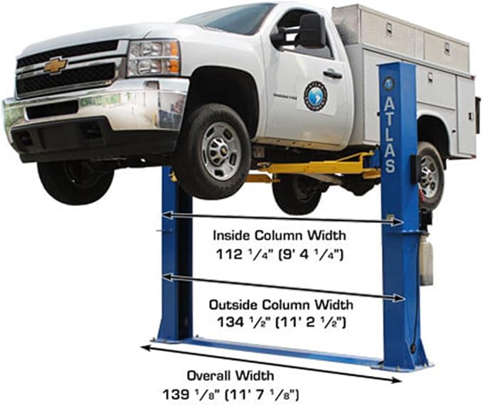 ATLAS Automotive Equipment BP10000X 2-Post Commercial Grade Vehicle Lift - Image 5