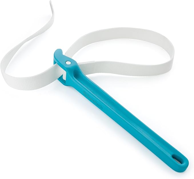 DURATECH Strap Wrench 12" Handle, Adjustable Nylon Strap Pipe Wrench, Oil by DURATECH