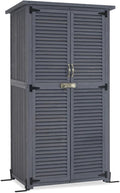 MCombo Outdoor Storage Cabinet, Wooden Storage Shed by MCombo