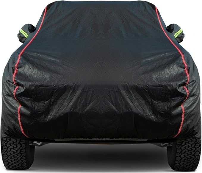 Breathable New Material, Waterproof Car Cover, Locks and Zipper Doors, by QUYDDC