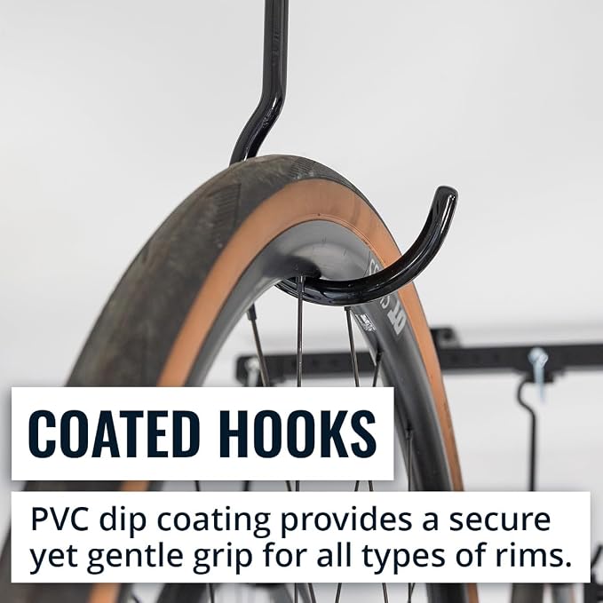 Teal Triangle Ceiling Mounted Bike Rack - Image 6