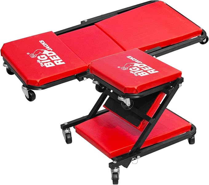 BIG RED ATR6036ZER 36" Foldable Z-Creeper Seat: 2-in-1 Garage Shop Creeper by BIGRED