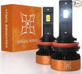 HIKARI WINGS H11/H8/H9 LED Fog light, 30000LM Pure White 6000K LED Bulbs by HIKARI