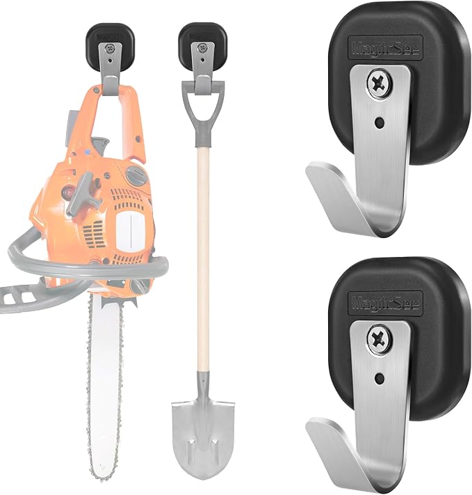 Upgraded Heavy Duty Magnetic Hook, Powerful Magnet Versalite Indoor and Outdoor by MagitcSee