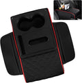 5 in 1 Car Armrest Storage Box for Center Console, Armrest Cushion Cover for Car by SCEDREAM