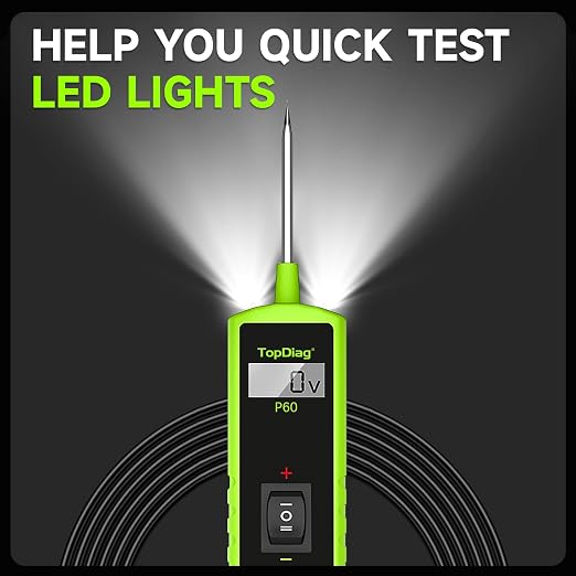 12 Volt Test Light Automotive, Power Circuit Probe Kit, 6V - 24V Car Fuse Tester - Image 5