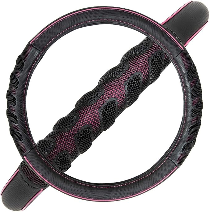 Flying Banner car Steering Wheel Cover Faux Leather Massage Universal fit 3D - Image 3
