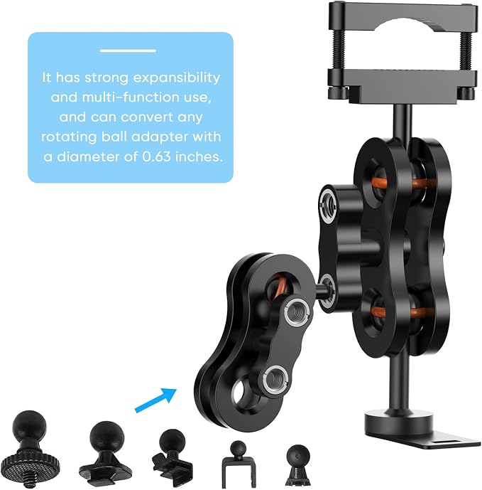 Radar Detector Mount, Aluminum Rearview Mirror Rod Radar Bracket, - Image 6