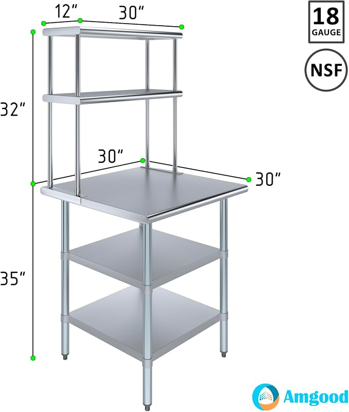 Amgood Stainless Steel Work Table - Image 3