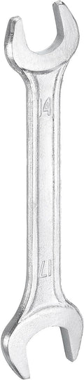 HARFINGTON Double Open End Wrench 14mm x 17mm Metric 15 Degree Offset Angle by HARFINGTON