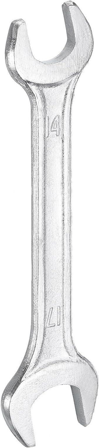 HARFINGTON Double Open End Wrench 14mm x 17mm Metric 15 Degree Offset Angle by HARFINGTON