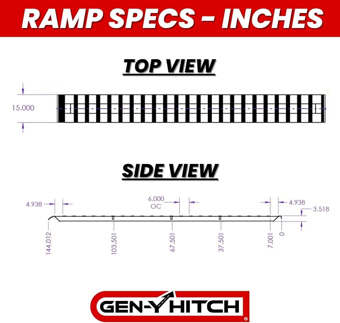 GEN-Y Heavy Duty Aluminum Ramps 8K Capacity Silver - Image 9