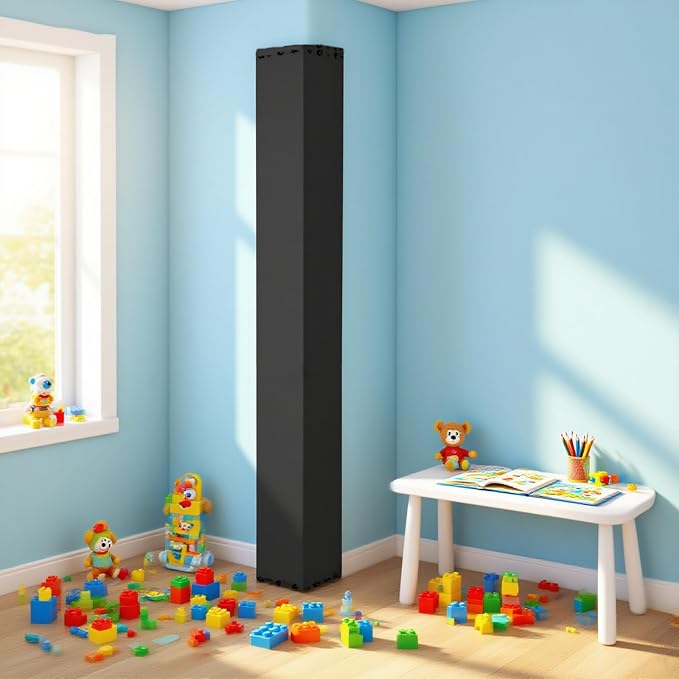 2pcs 6ft Tall Wall Corner Guards Protectors, Heavy Duty 2" Thick Padding - Image 6