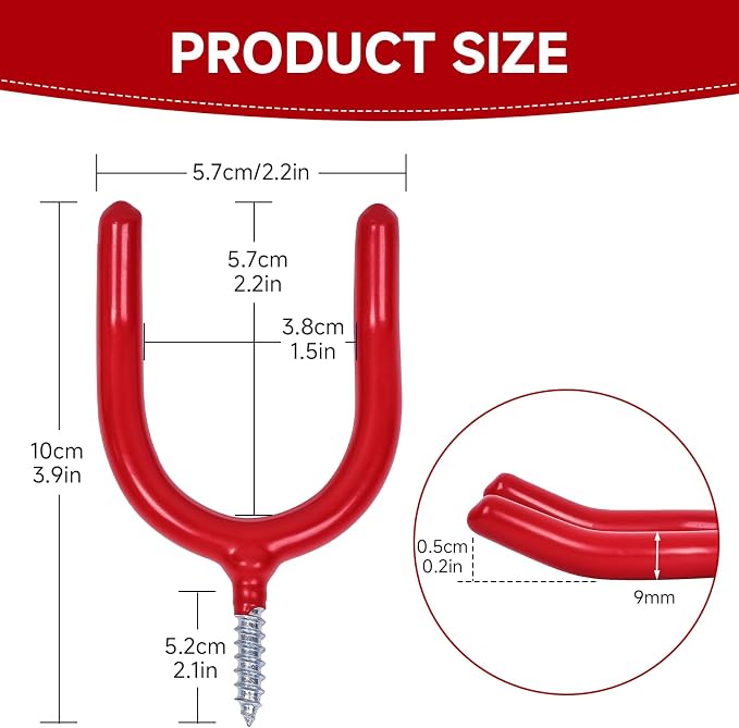 Lian.Ripple.Lian16 PackGarage Storage System Steel U Hooks - Image 5
