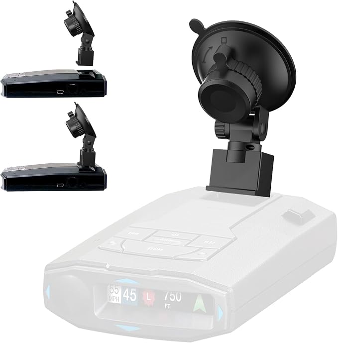Radar Detector Mount, Car Radar mounting Bracket, Windshield and Dashboard by SDSACZMU
