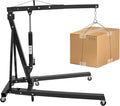 Folding Engine Crane 1 Ton Folding Engine Hoist 2200lbs Hydraulic Crane by ZeStarDair
