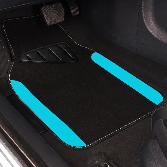 CAR PASS Waterproof Universal Fit Car Floor Mats, Faux Leather Car Carpet Mats - Image 7