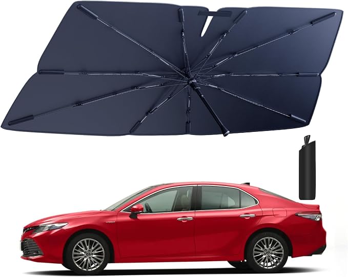 Windshield Sun Shade Umbrella for 2012-2017 Toyota Camry Accessories: Custom - Image 2