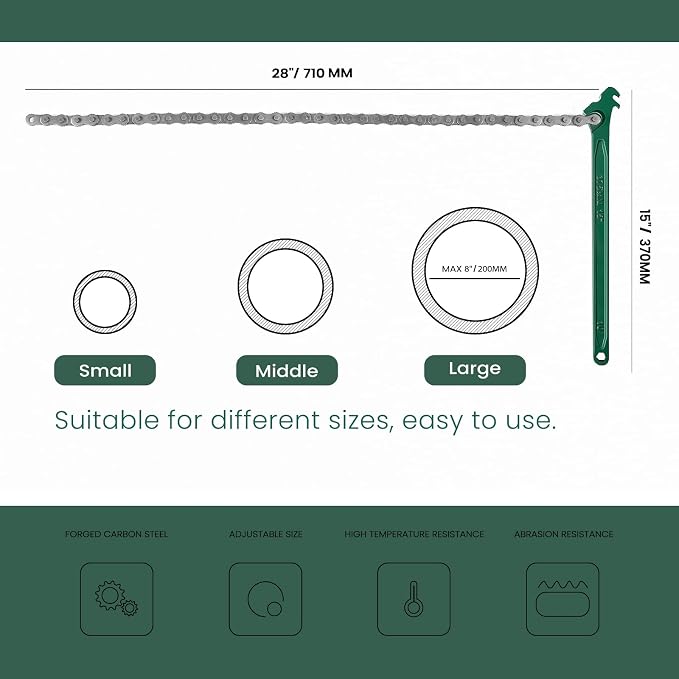 15 Inch Heavy Duty Chain Wrench - Image 5