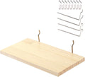 Shelves for PegBoard, Pine Wooden Pegboard Shelf Wall Organizer, Wooden Board by Unknown